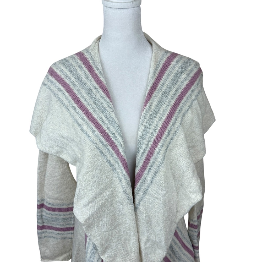 Eddie Bauer Sleepwear Cardigan Sweater Women's Small Cream Weekend Waterfall - Picture 2 of 10